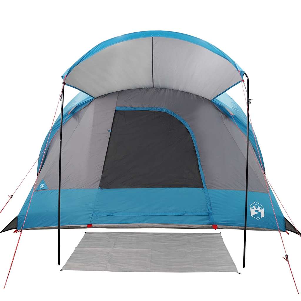 Tenda Familiare a Tunnel per 8 Persone Blu Impermeabile