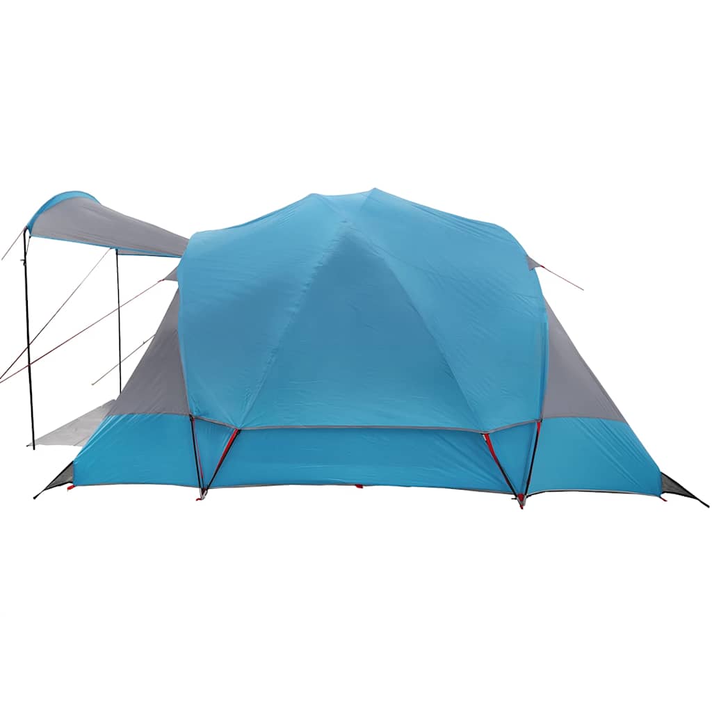 Tenda Familiare a Tunnel per 8 Persone Blu Impermeabile