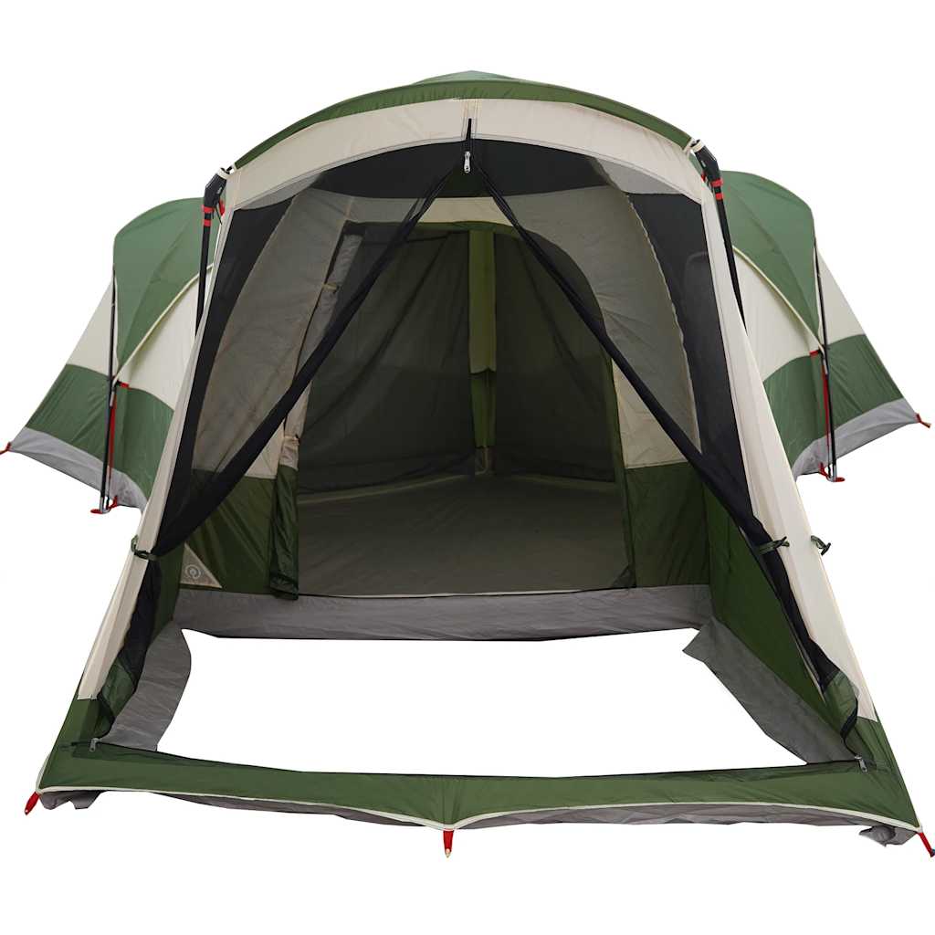 Tenda Familiare a Tunnel per 8 Persone Verde Impermeabile