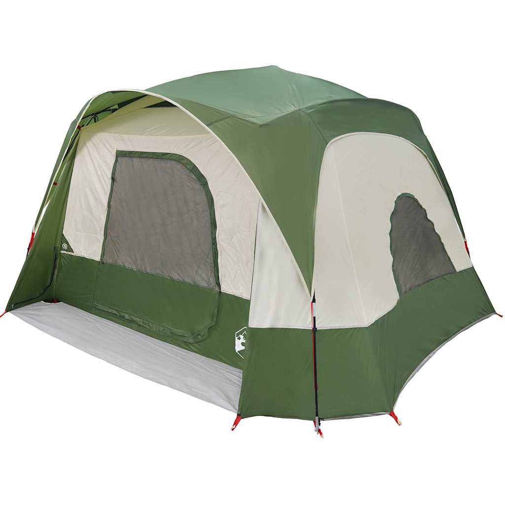 Tenda Familiare Cabina per 6 Persone Verde Impermeabile