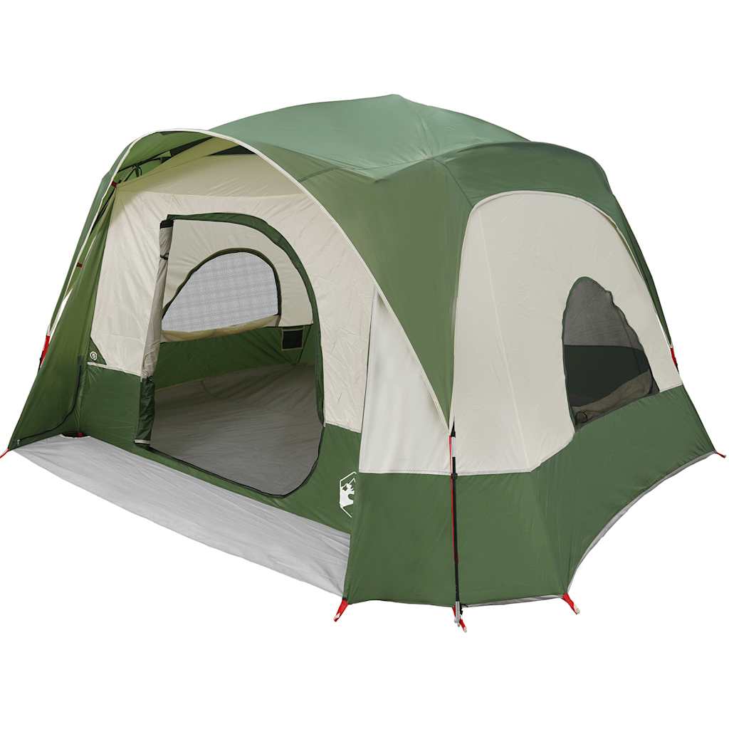Tenda Familiare Cabina per 6 Persone Verde Impermeabile
