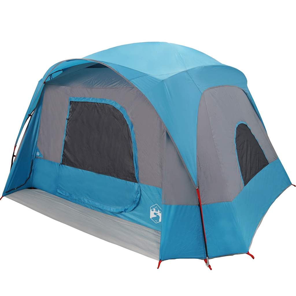 Tenda Familiare Cabina per 6 Persone Blu Impermeabile