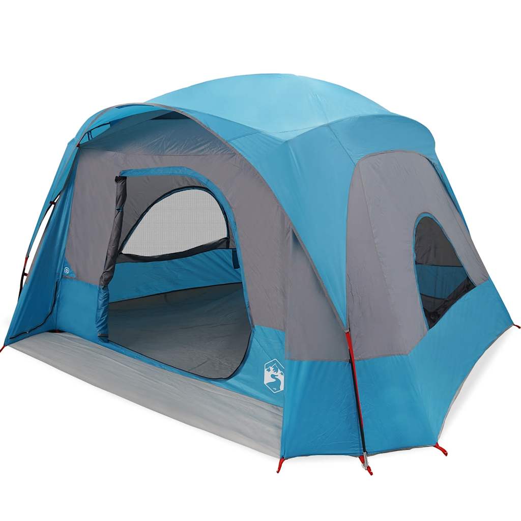 Tenda Familiare Cabina per 6 Persone Blu Impermeabile