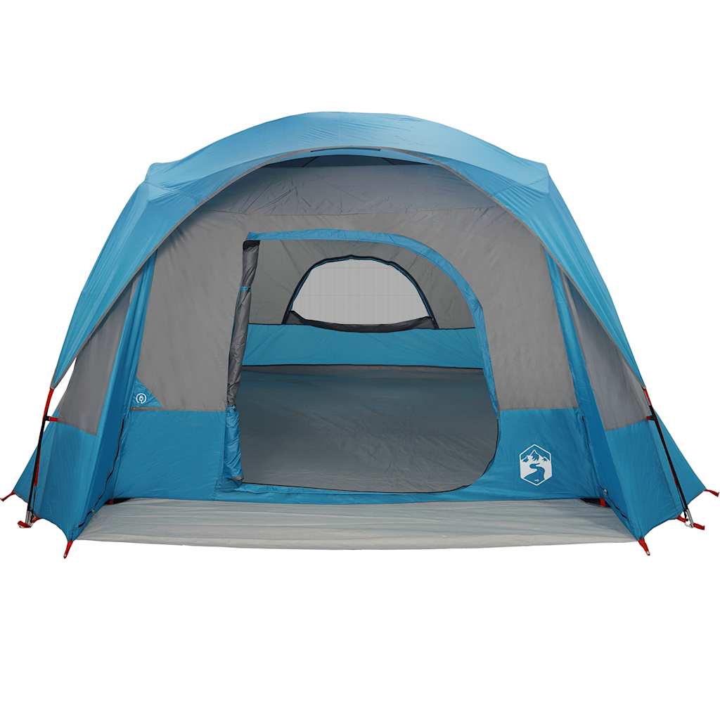 Tenda Familiare Cabina per 6 Persone Blu Impermeabile