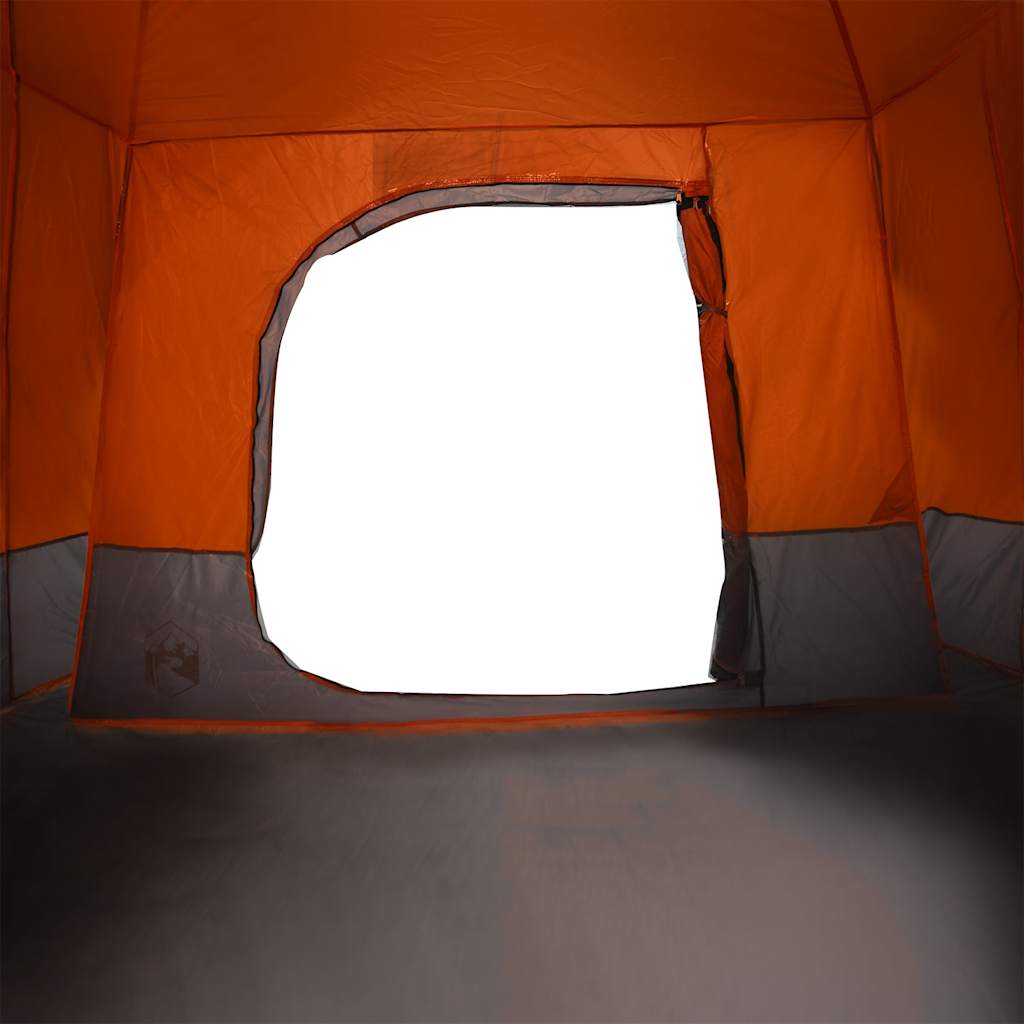 Tenda Familiare Cabina 6 Persone Grigia Arancione Impermeabile