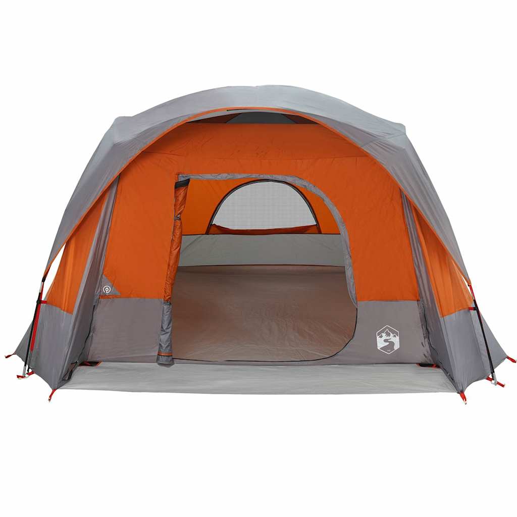 Tenda Familiare Cabina 6 Persone Grigia Arancione Impermeabile