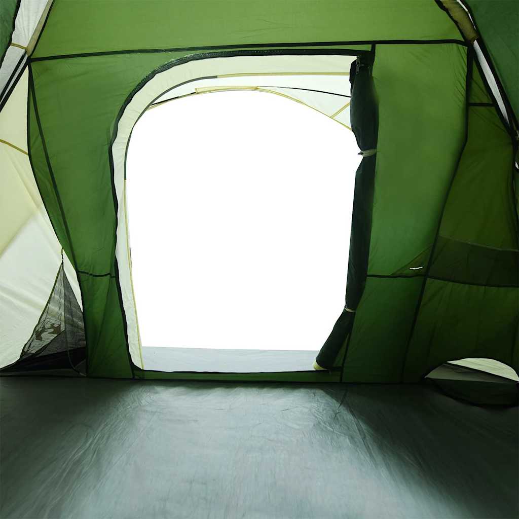 Tenda da Campeggio a Cabina per 4 Persone Verde Impermeabile