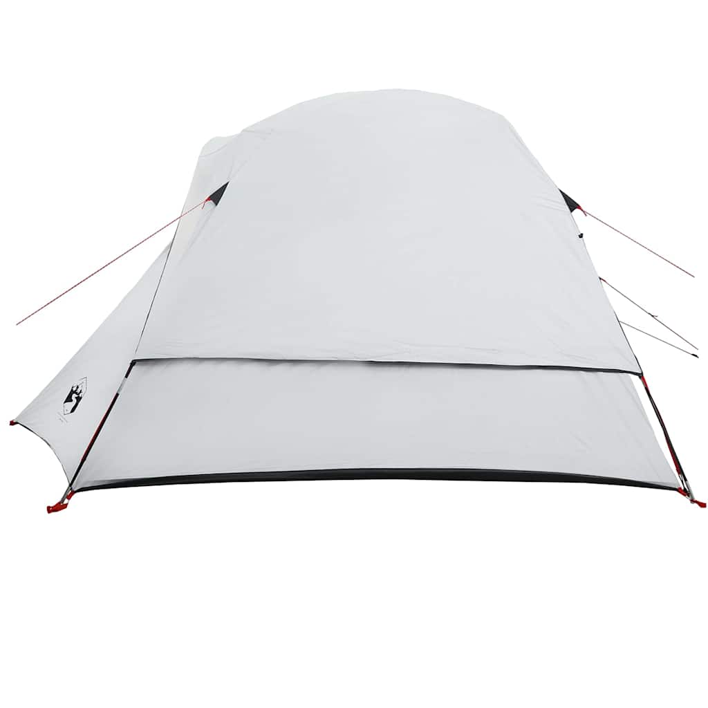 Tenda Campeggio a Cabina 4 Persone Bianca Tessuto Impermeabile