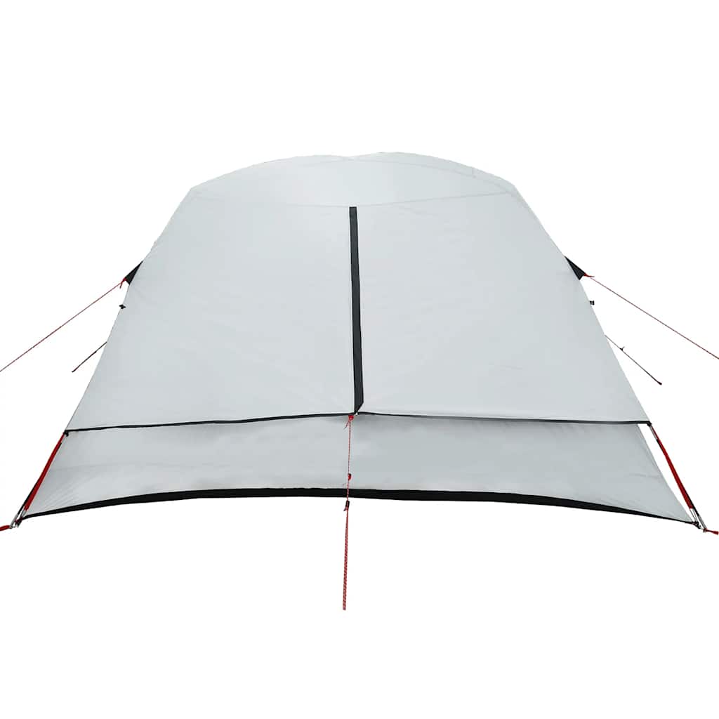 Tenda Campeggio a Cabina 4 Persone Bianca Tessuto Impermeabile