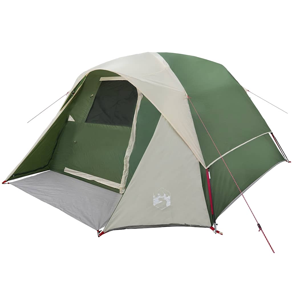 Tenda Familiare Cabina per 6 Persone Verde Impermeabile