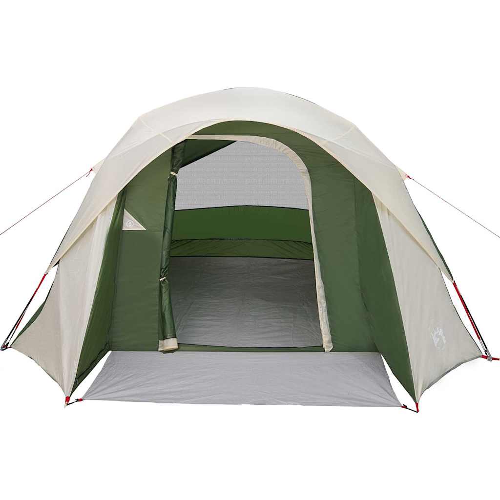 Tenda Familiare Cabina per 6 Persone Verde Impermeabile