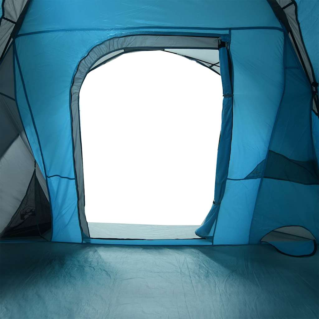 Tenda Familiare Cabina per 6 Persone Blu Impermeabile