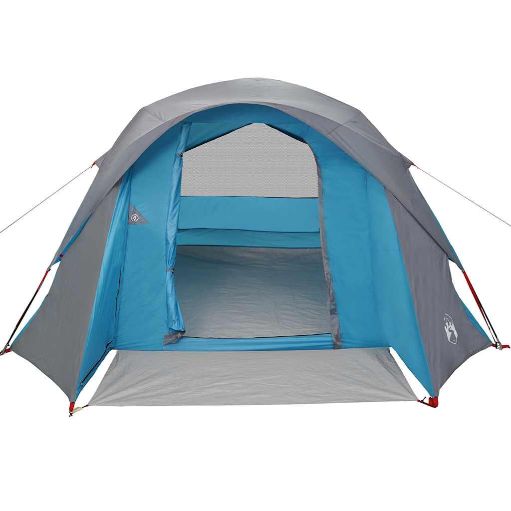Tenda Familiare Cabina per 6 Persone Blu Impermeabile