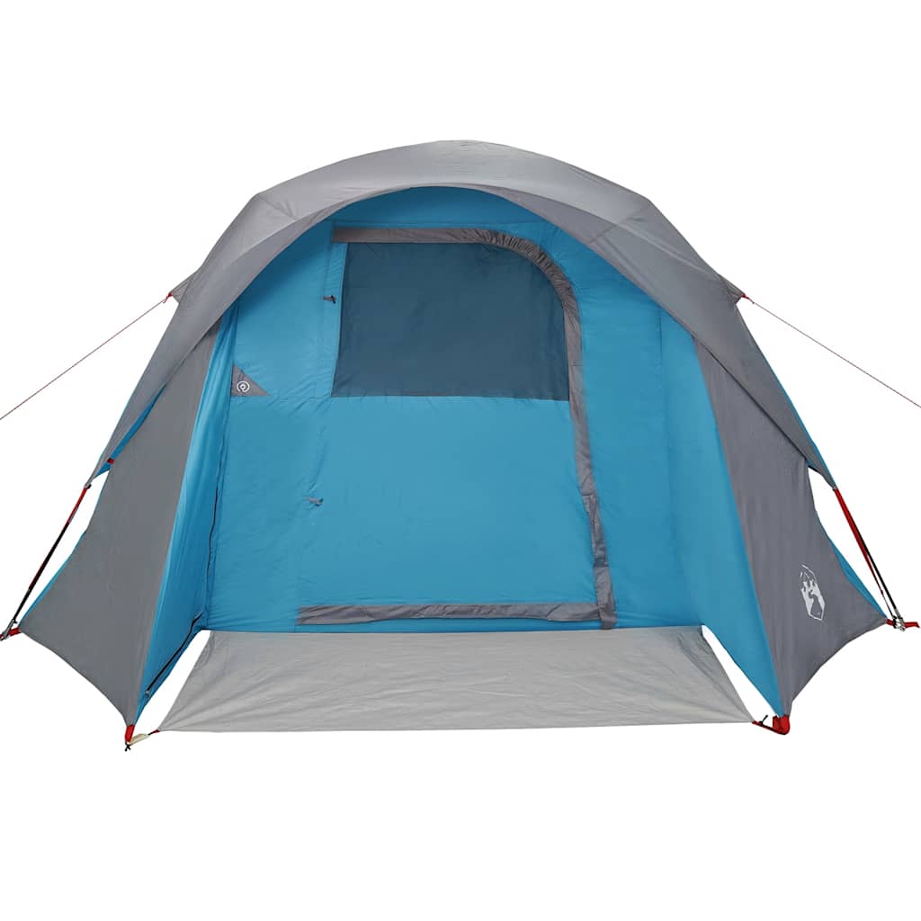 Tenda Familiare Cabina per 6 Persone Blu Impermeabile