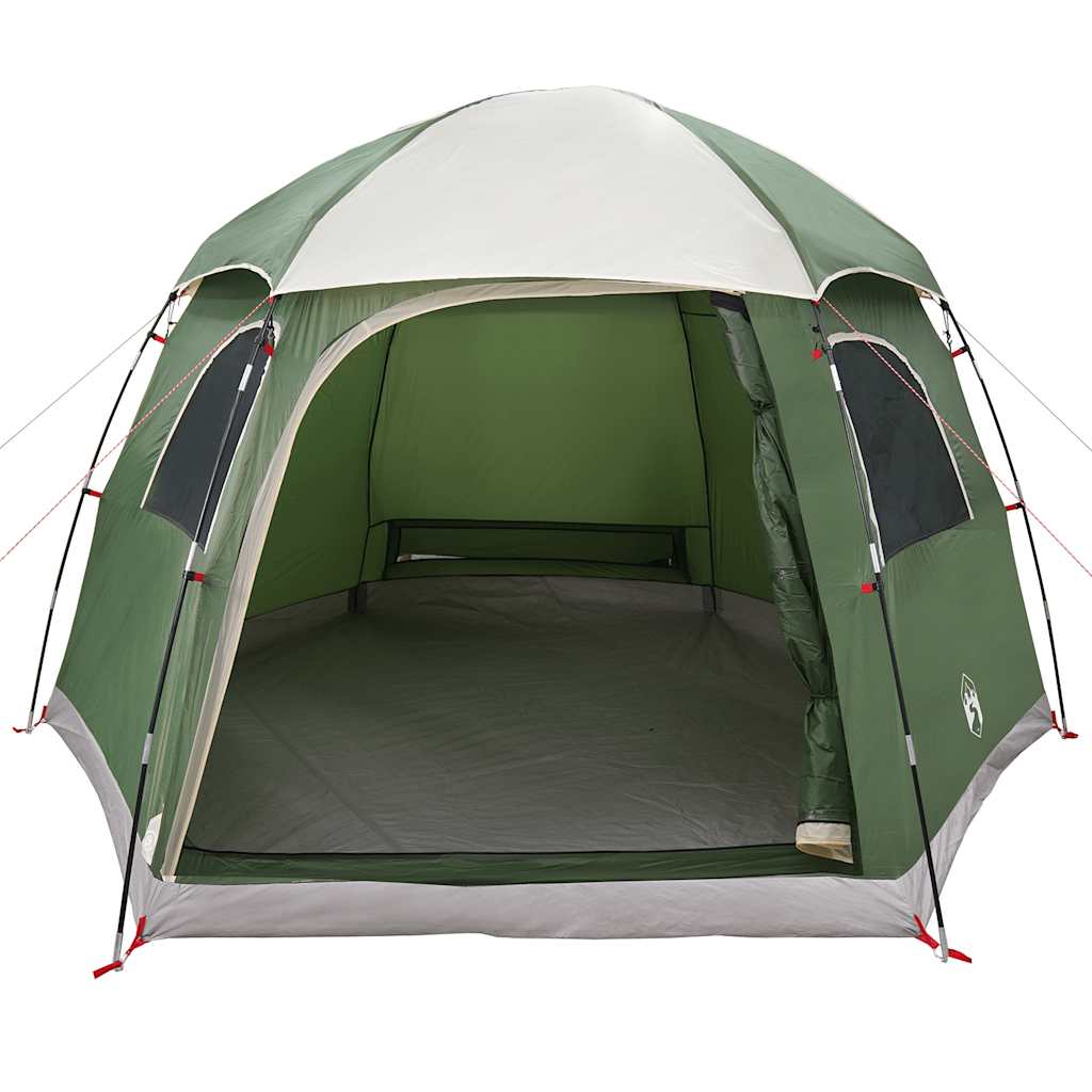 Tenda Familiare Igloo per 6 Persone Verde Impermeabile