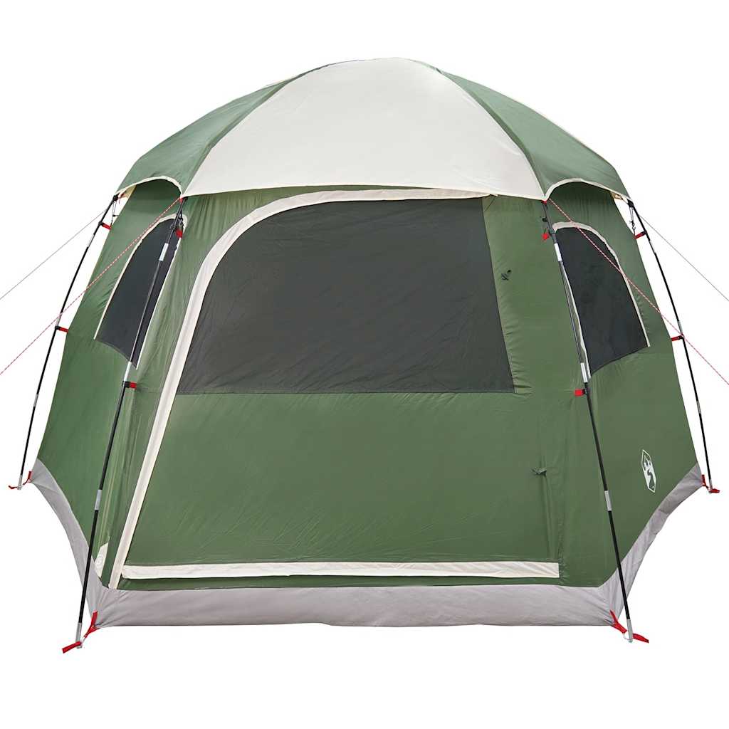 Tenda Familiare Igloo per 6 Persone Verde Impermeabile