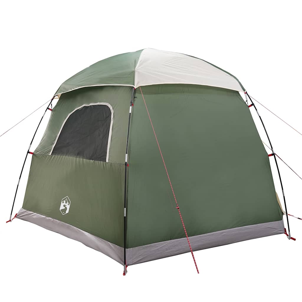 Tenda Familiare Igloo per 6 Persone Verde Impermeabile