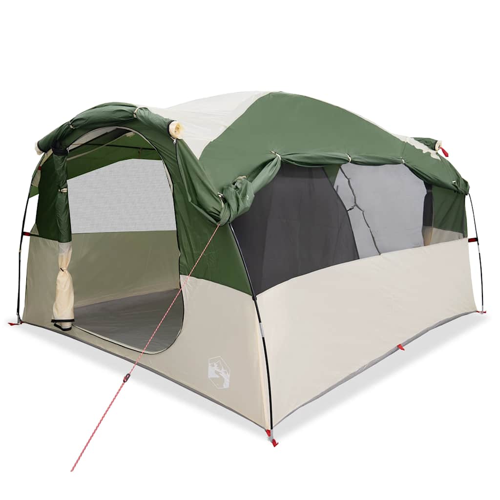 Tenda Familiare a Tunnel per 6 Persone Verde Resistente all'acqua