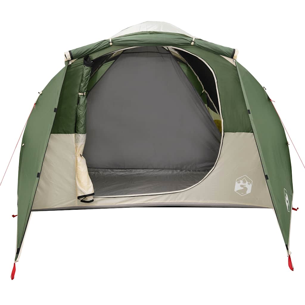 Tenda Familiare a Tunnel per 6 Persone Verde Resistente all'acqua