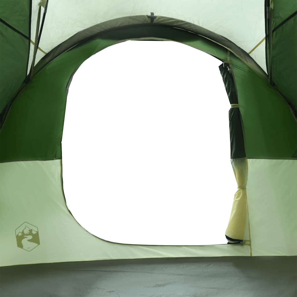 Tenda Familiare a Tunnel per 6 Persone Verde Resistente all'acqua
