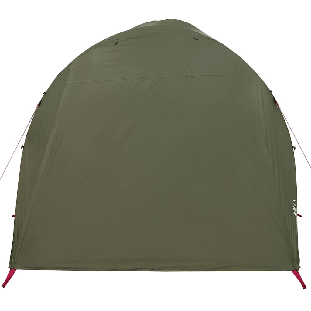 Tenda Familiare a Tunnel per 6 Persone Verde Oliva Resistente all'acqua