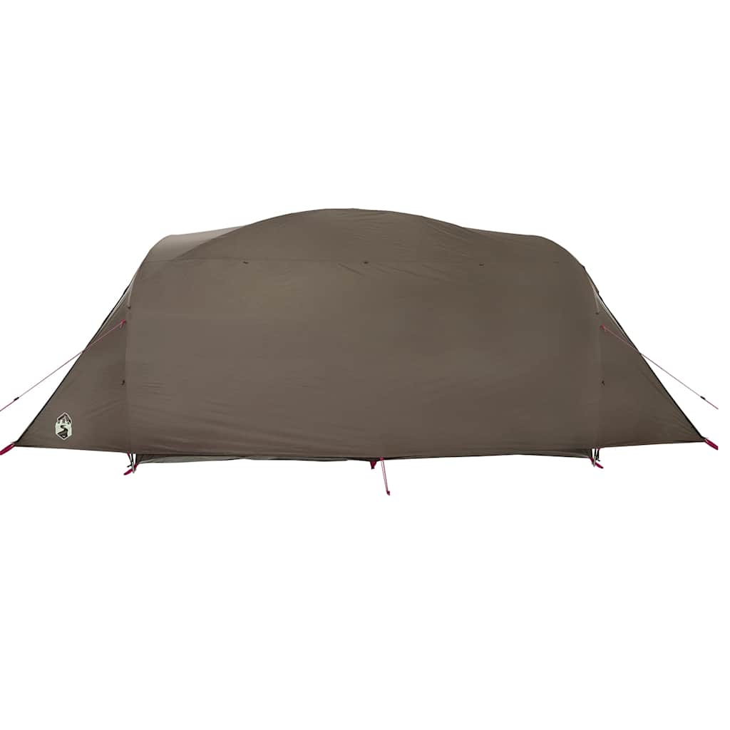 Tenda Familiare a Tunnel per 6 Persone Marrone Resistente all'acqua
