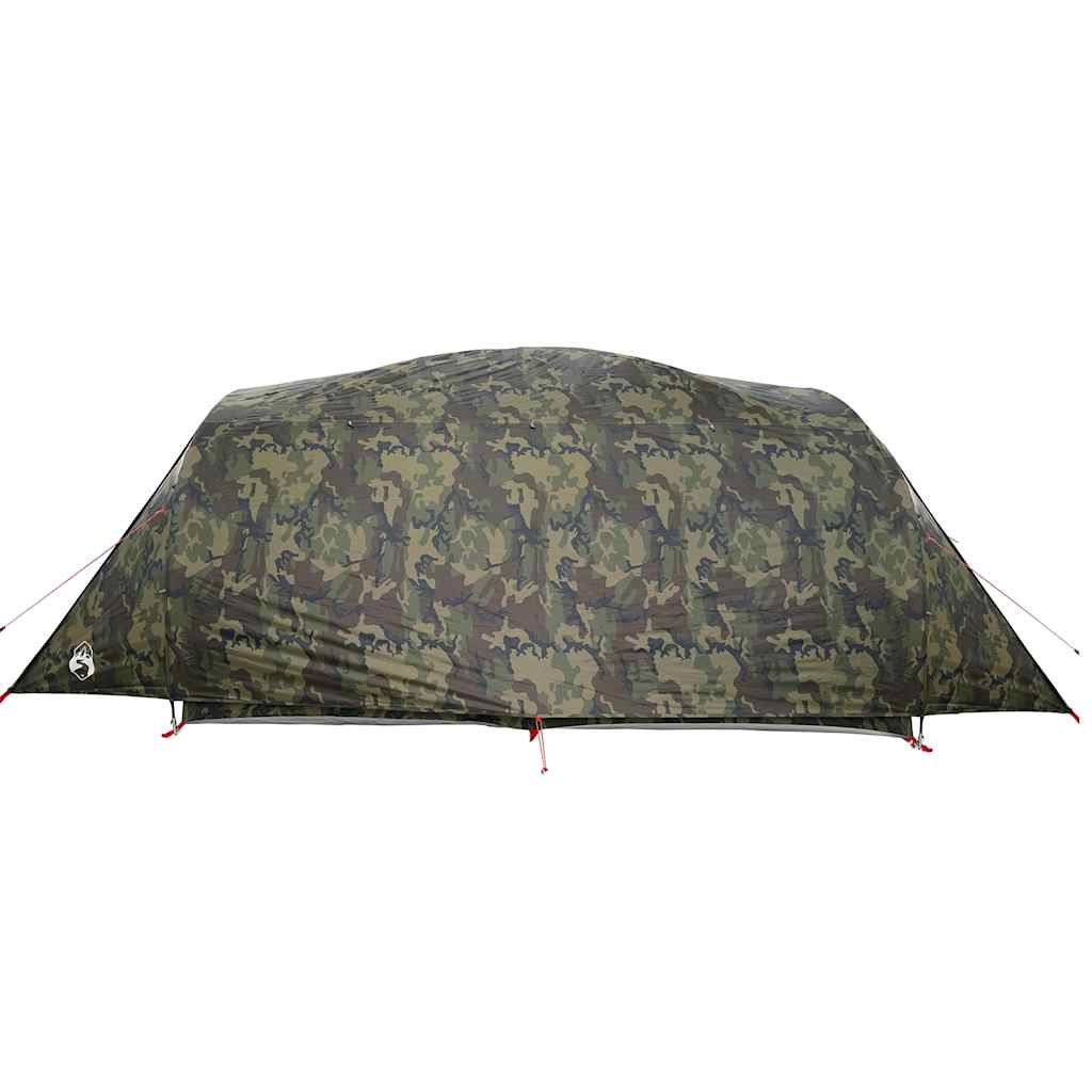 Tenda Familiare a Tunnel per 6 Persone Mimetica Resistente all'acqua