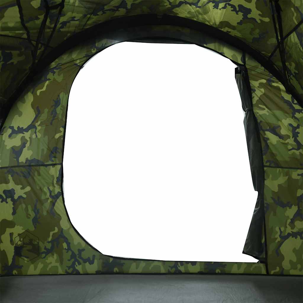 Tenda Familiare a Tunnel per 6 Persone Mimetica Resistente all'acqua