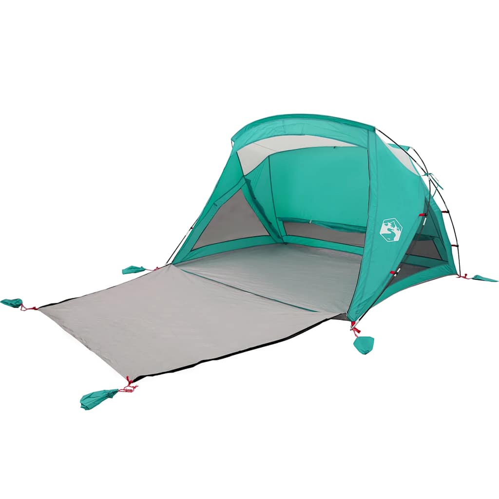Tenda da Spiaggia 2 Persone Verde Mare Impermeabile