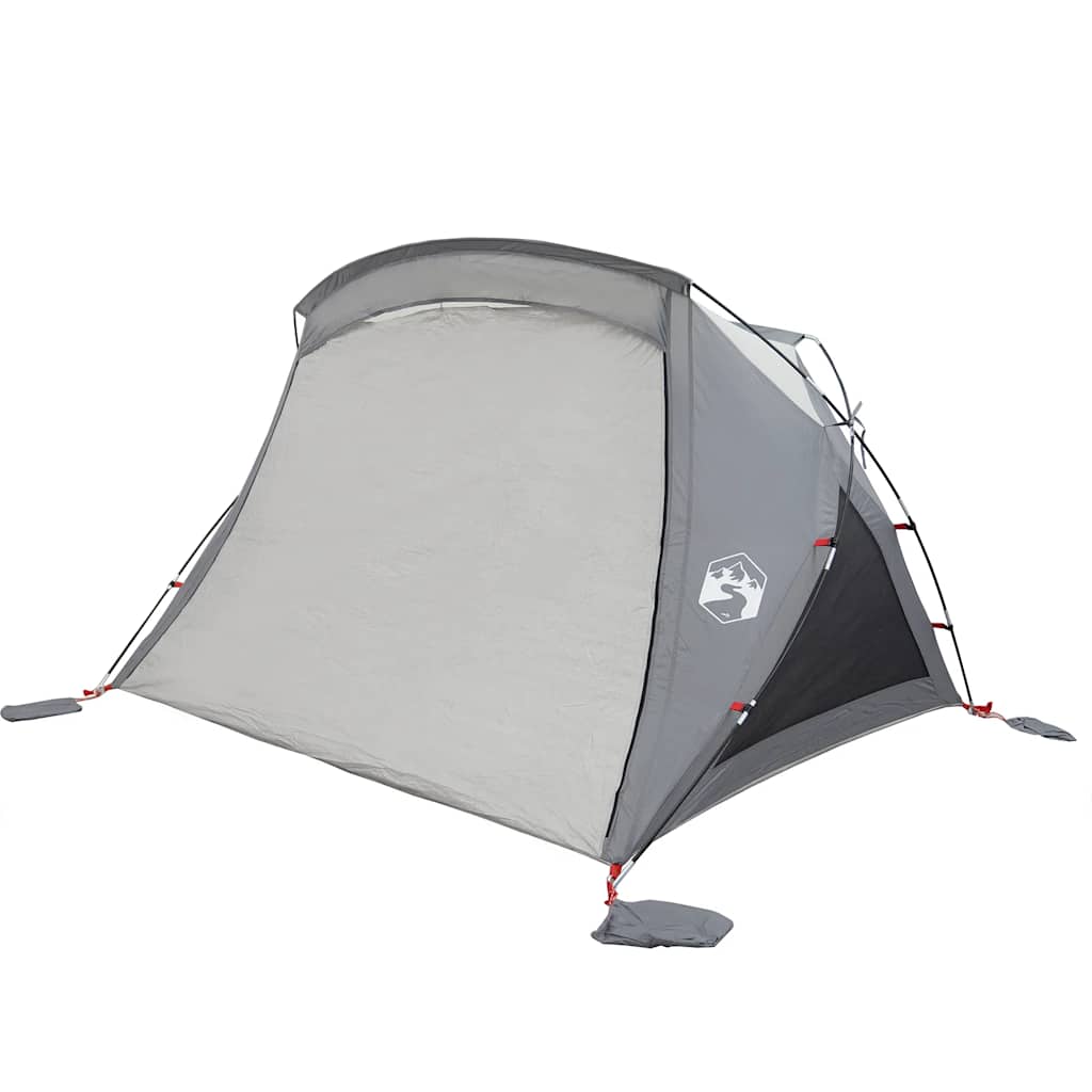 Tenda da Spiaggia 2 Persone Grigia Impermeabile