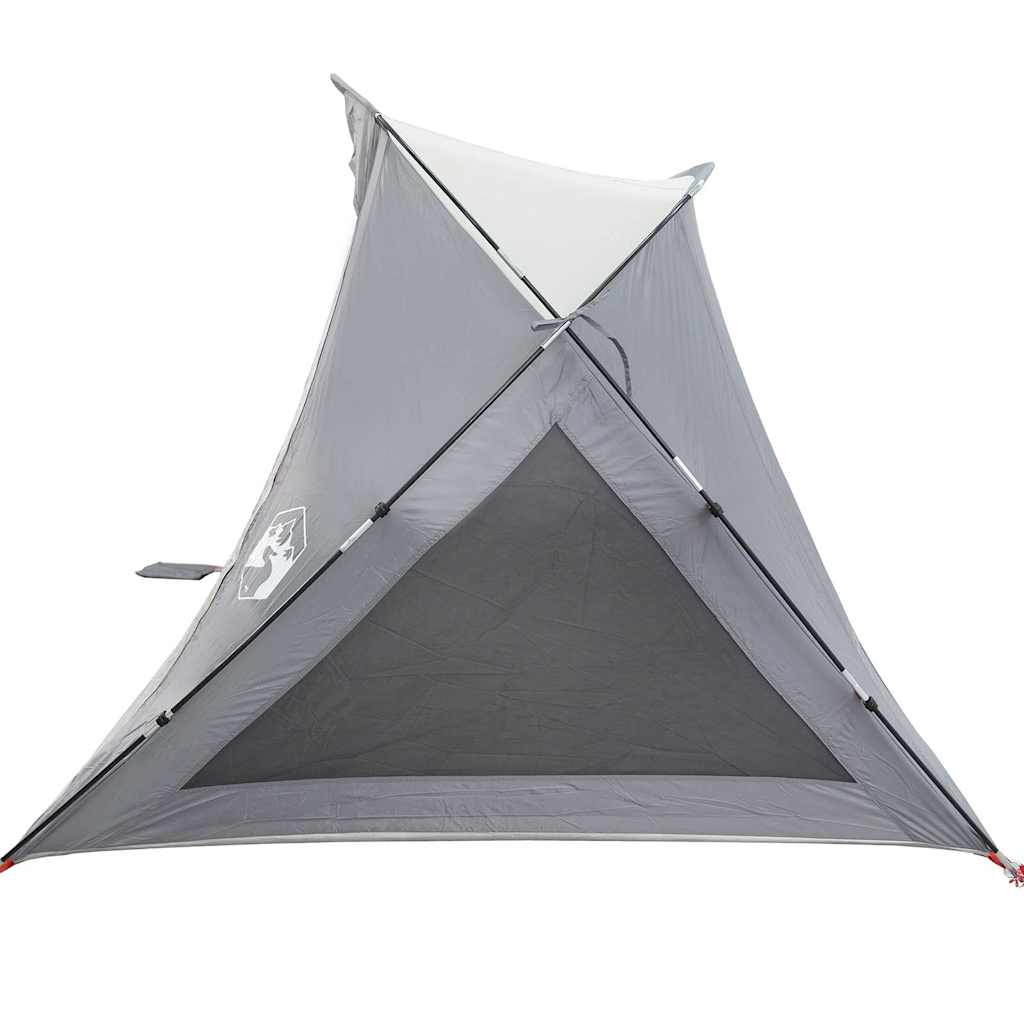 Tenda da Spiaggia 2 Persone Grigia Impermeabile