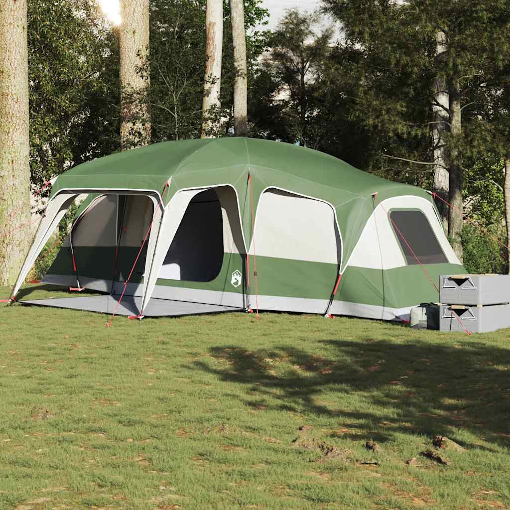 Tenda da Campeggio con Portico a Cupola 9 Persone Impermeabile
