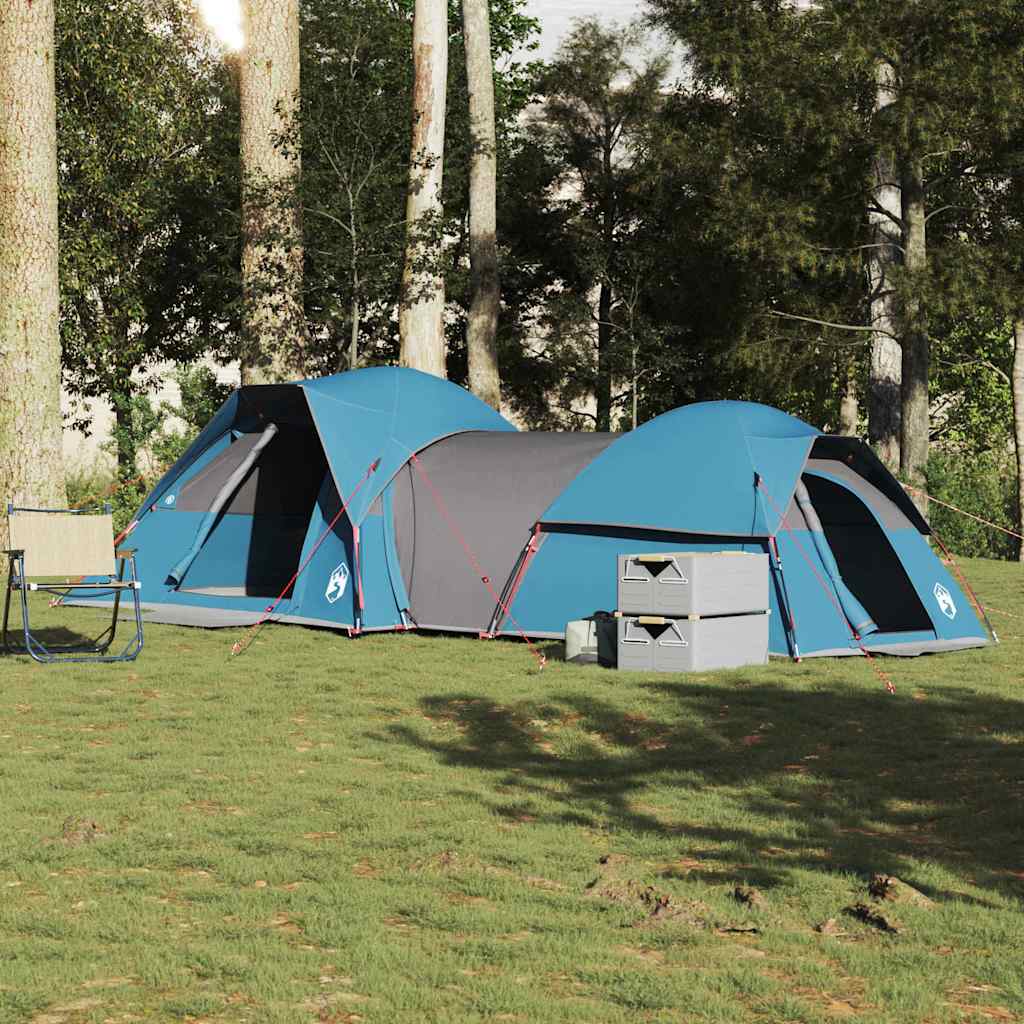 Tenda da Campeggio per 5 Persone Blu Impermeabile