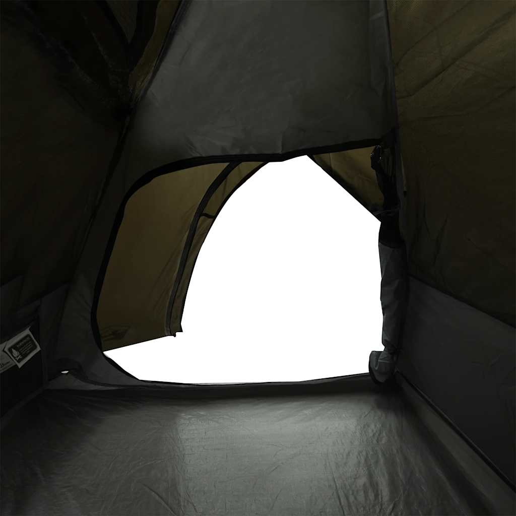 Tenda da Campeggio a Cupola per 2 Persone Marrone Impermeabile