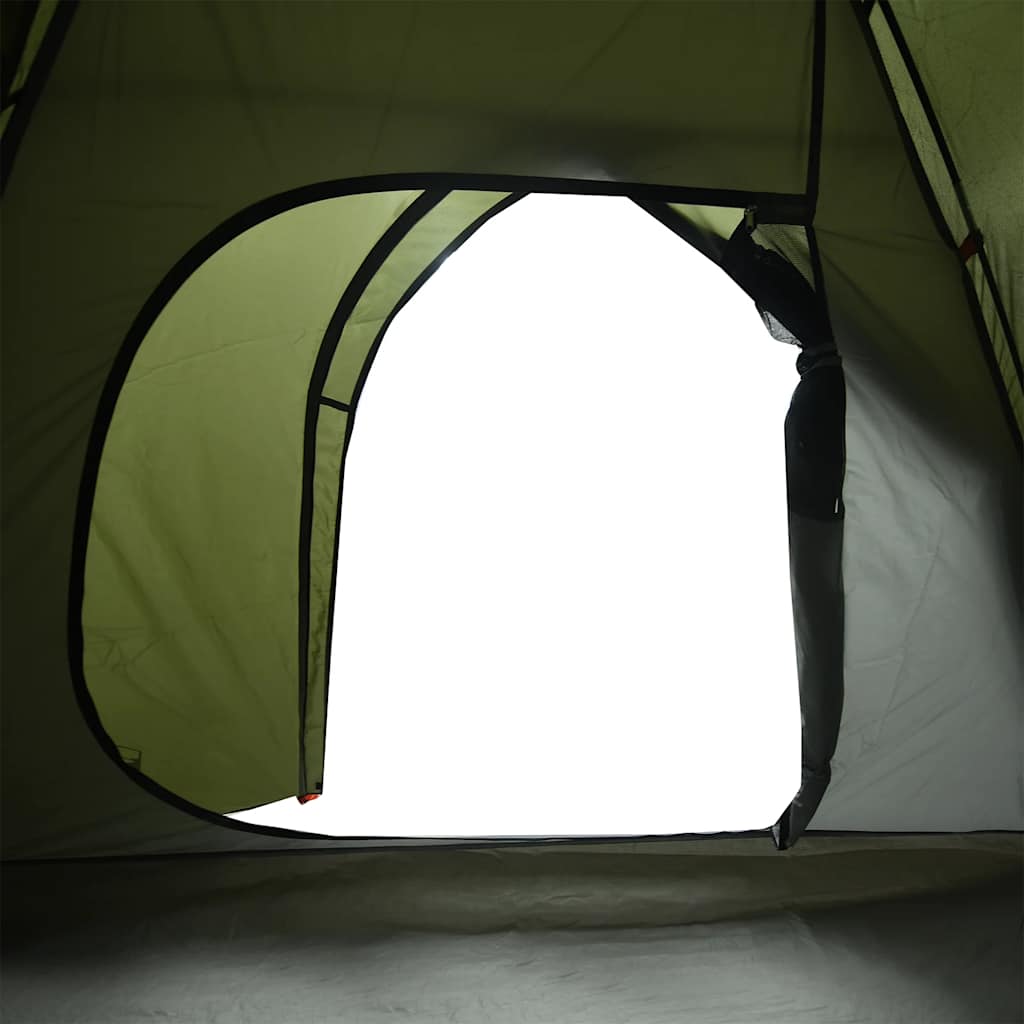 Tenda da Campeggio a Cupola 4 Persone Verde Oliva Impermeabile