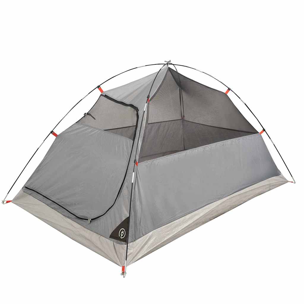 Tenda da Campeggio a Cupola per 4 Persone Marrone Impermeabile