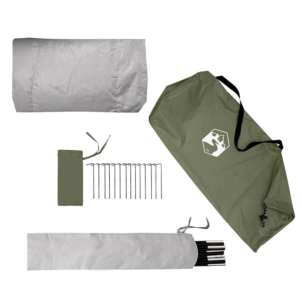 Tenda da Campeggio per 2 Persone Verde Oliva Impermeabile