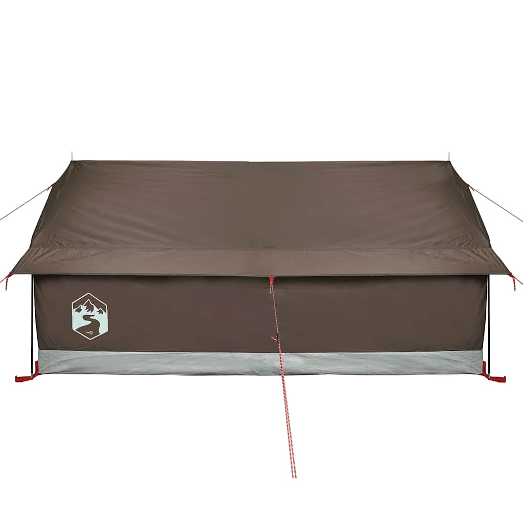 Tenda da Campeggio per 2 Persone Marrone Impermeabile
