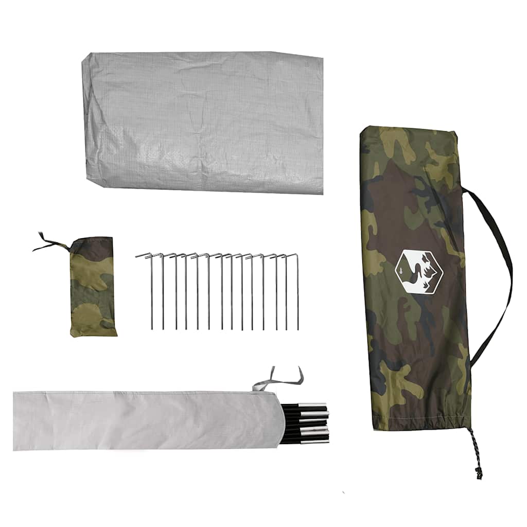 Tenda da Campeggio per 2 Persone Mimetica Impermeabile