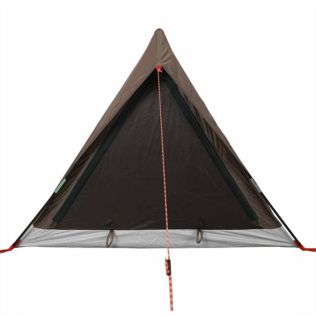 Tenda da Campeggio per 2 Persone Marrone Impermeabile