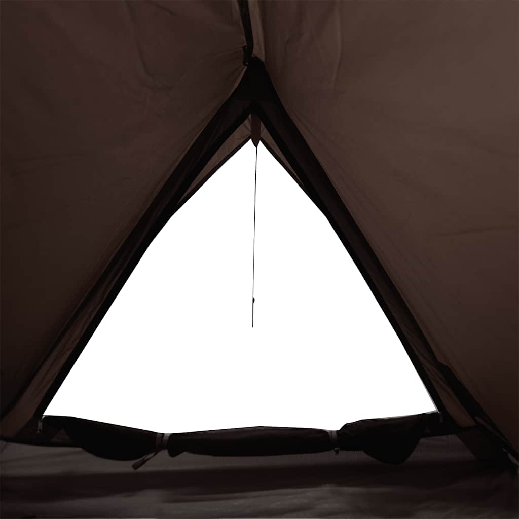 Tenda da Campeggio per 2 Persone Marrone Impermeabile