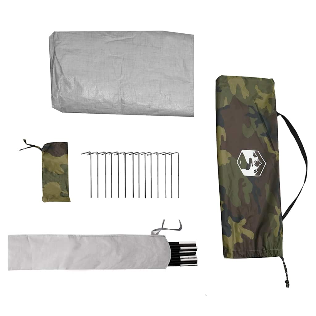 Tenda da Campeggio per 2 Persone Mimetica Impermeabile