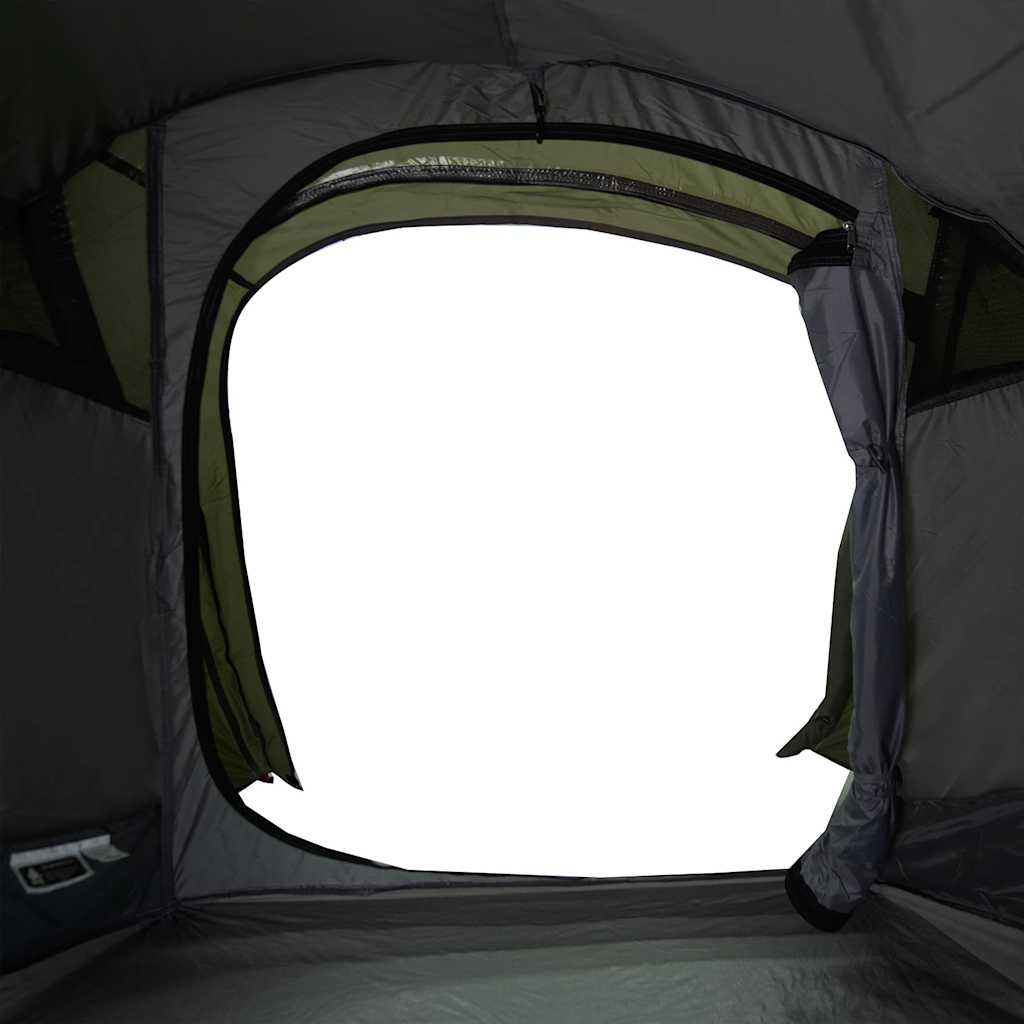 Tenda da Campeggio a Tunnel 3 Persone Verde Oliva Impermeabile