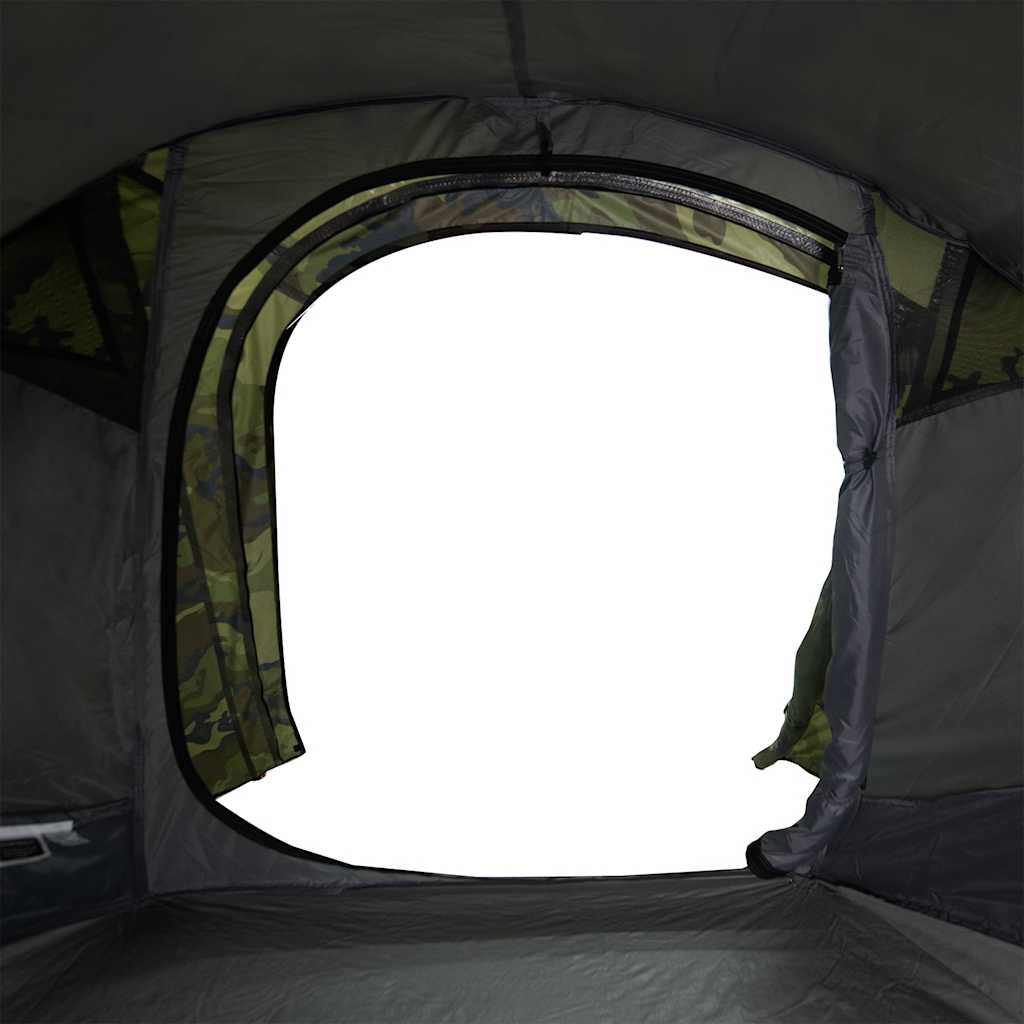 Tenda da Campeggio a Tunnel per 2 Persone Mimetico Impermeabile