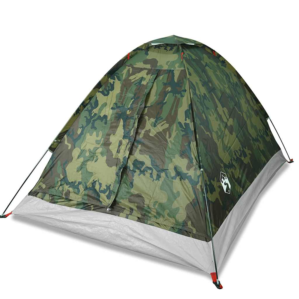 Tenda da Campeggio a Cupola 2 Persone Mimetica Impermeabile