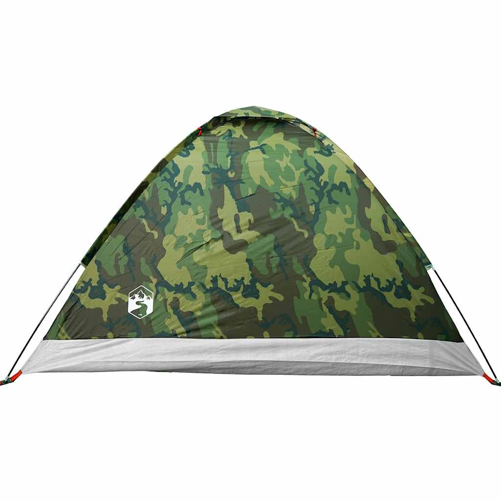 Tenda da Campeggio a Cupola 2 Persone Mimetica Impermeabile