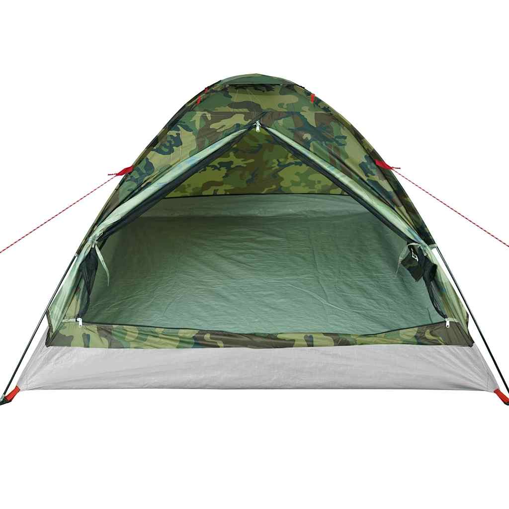 Tenda da Campeggio a Cupola 4 Persone Mimetica Impermeabile