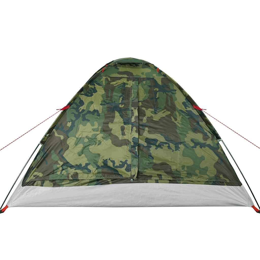 Tenda da Campeggio a Cupola 4 Persone Mimetica Impermeabile