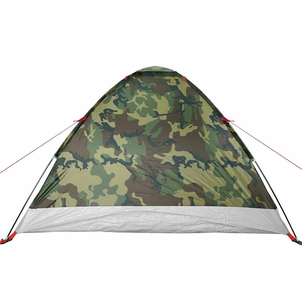 Tenda da Campeggio a Cupola 4 Persone Mimetica Impermeabile