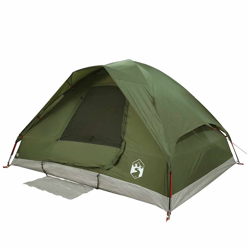 Tenda da Campeggio a Cupola 2 Persone Verde Oliva Impermeabile